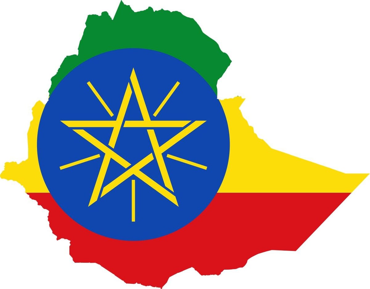 نقشه Ethiopia flag