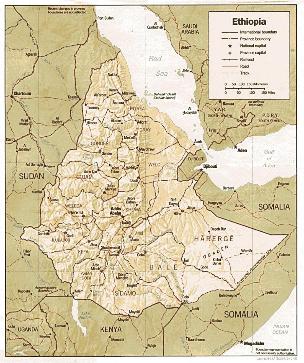 , اتیوپی نقشه