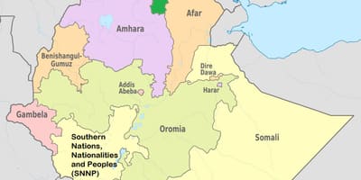 اتیوپی تیگری نقشه